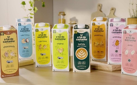 Produtos da marca A Tal da Castanha, criada pelos irmãos Felipe e Rodrigo Carvalho no Ceará