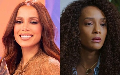 Montagem com Anitta e Taís Araujo