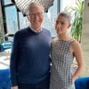 Bill Gates junto a filha Phoebe Gates