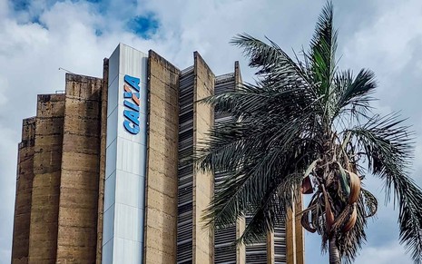 Imagem do edifício-sede da Caixa Econômica Federal em Brasília (DF)