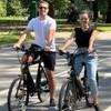 Cleber Gomes e sua mulher durante passeio em NY