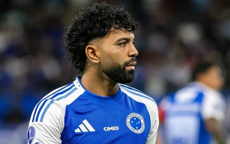 Gabriel Barbosa, o Gabigol, durante partida do Cruzeiro