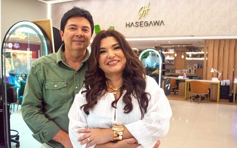 Helyezer e Jéssica Hasegawa