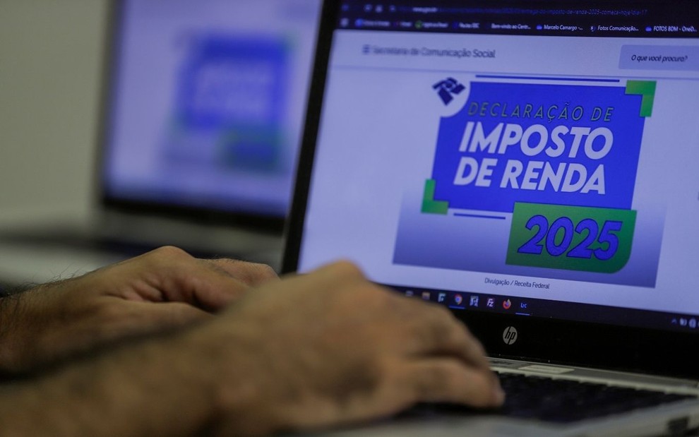 Imagem do site do Imposto de Renda 2025