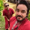 Leonardo Castelo, CEO do Ecossistema 300 Franchising, e mulher durante viagem em família