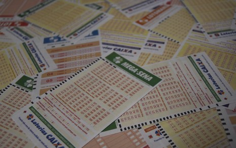 Folheto das loterias feitas pela Caixa