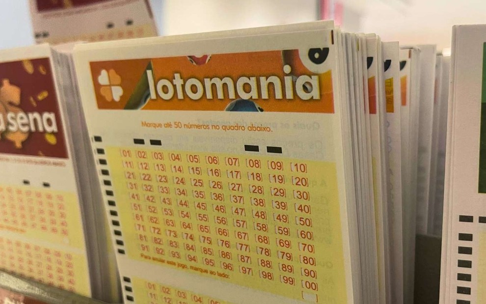 Folheto de apostas da Lotomania