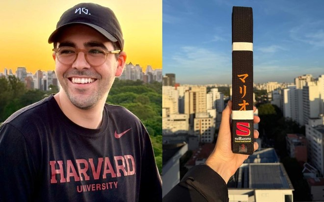 Montagem com Mario Augusto Sá, CEO da NG.Cash, e faixa preta de judô
