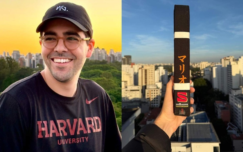 Montagem com Mario Augusto Sá, CEO da NG.Cash, e faixa preta de judô