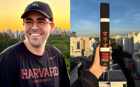 Montagem com Mario Augusto Sá, CEO da NG.Cash, e faixa preta de judô