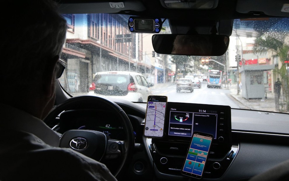 Motorista de aplicativo em São Paulo (SP)