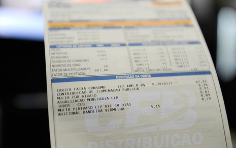 Conta de energia elétrica