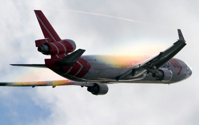 Aeronave voando