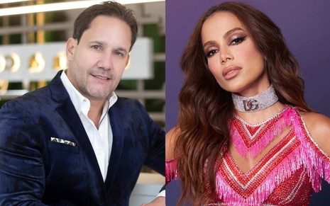 Montagem com Rafael Estevez, CEO da Laser&Co, e Anitta