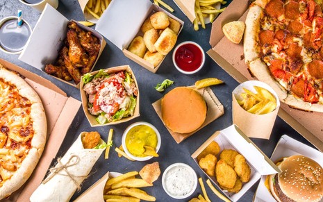 Imagem de alimentos entregues via delivery