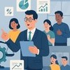 Funcionários de RH divididos entre o lado festivo e o estratégico dentro de uma empresa