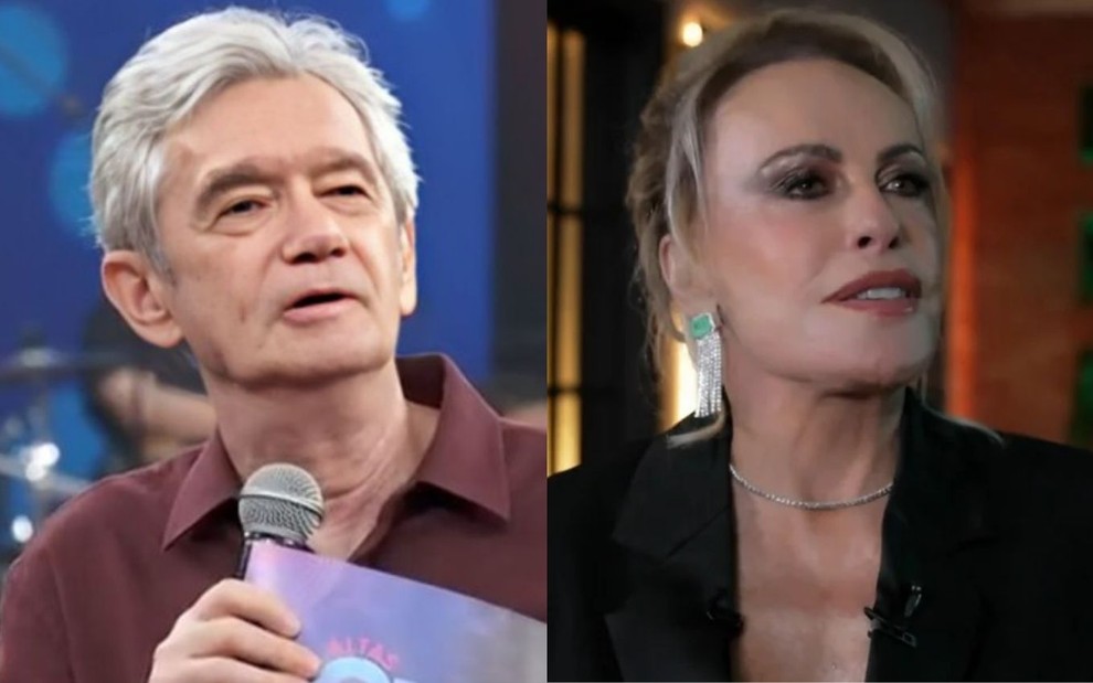 Montagem com Serginho Groisman e Ana Maria Braga