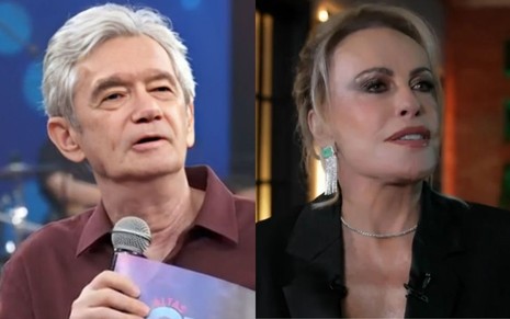 Montagem com Serginho Groisman e Ana Maria Braga