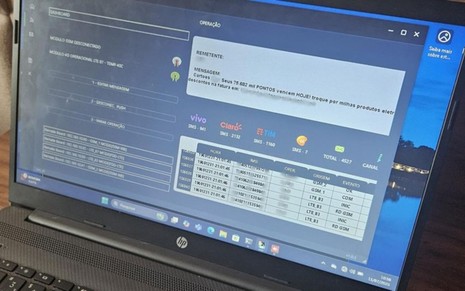 Notebook exibe dados de operadoras