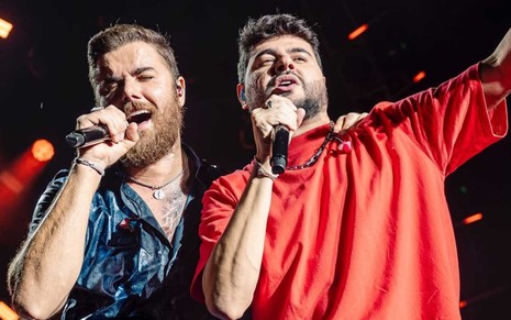 Imagem dos cantores Zé Neto e Cristiano em show