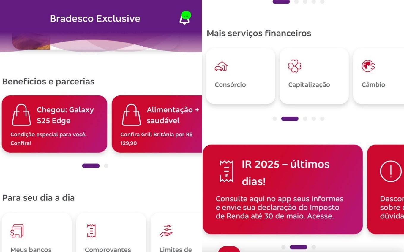 Banners do Bradesco