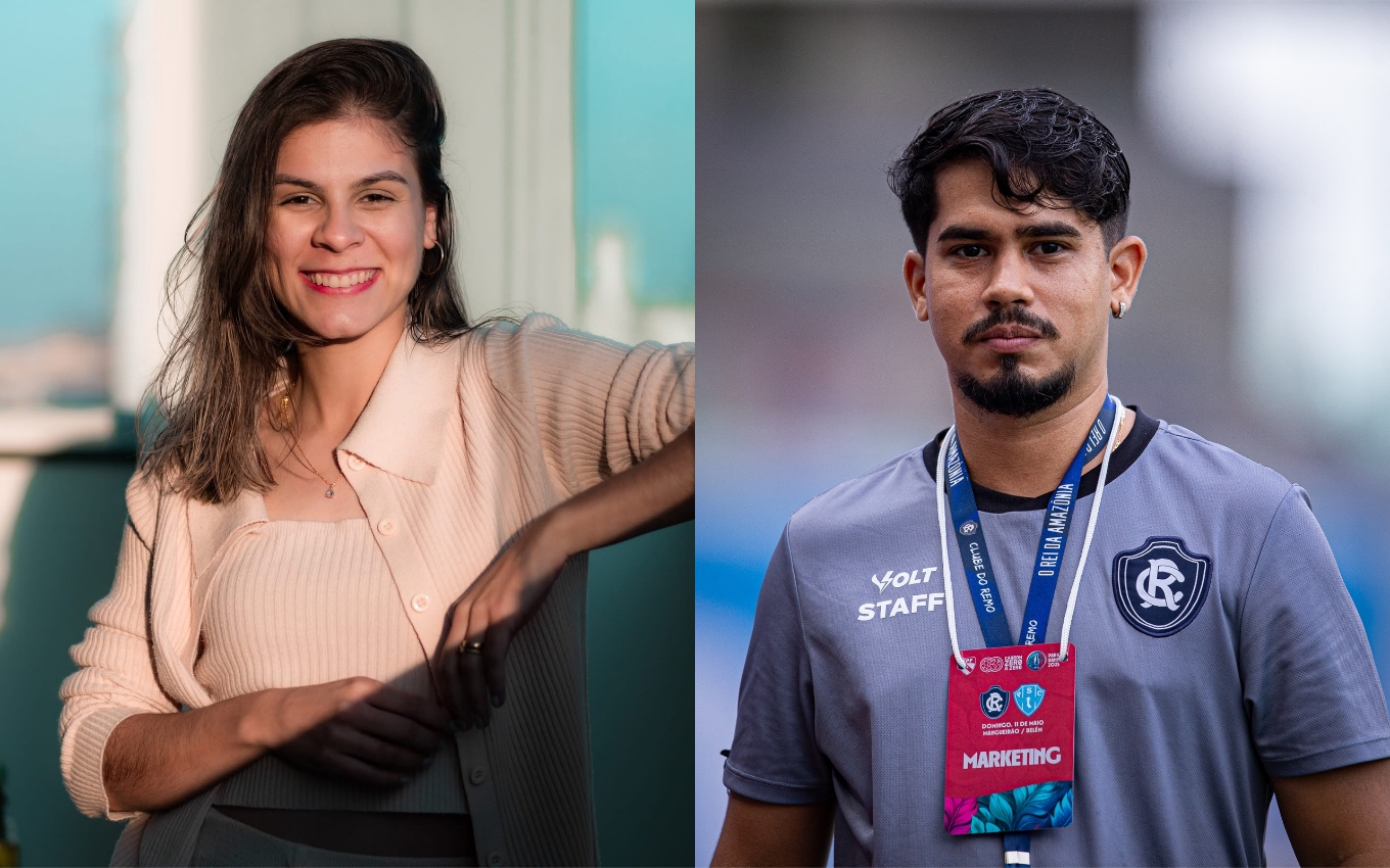 Montagem com Victoria Ribeiro e Raul Martins